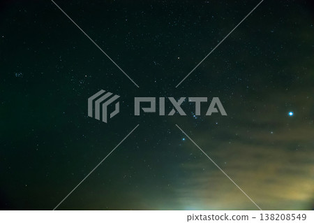 Starry night sky. The Milky Way, our the galaxy 138208549