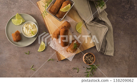 Meat croquets 138209062