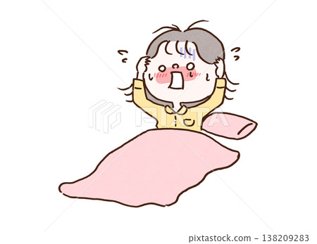 An illustration of a highly sensitive person (HSP) woman agonizing over embarrassing past events before going to sleep (mental health). An illustration of a highly sensitive person (HSP) woman agonizing over embarrassing past events before going to sleep (mental health). 138209283