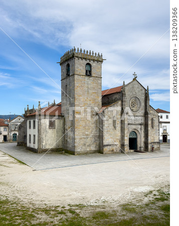 Main Church of Caminha in Portugal with Gothic and Manueline Architecture Main Church of Caminha in Portugal with Gothic and Manueline Architecture 138209366