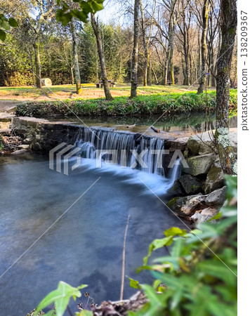 Long Exposure of a Small Waterfall at Parque de Lazer de Varzea 138209367