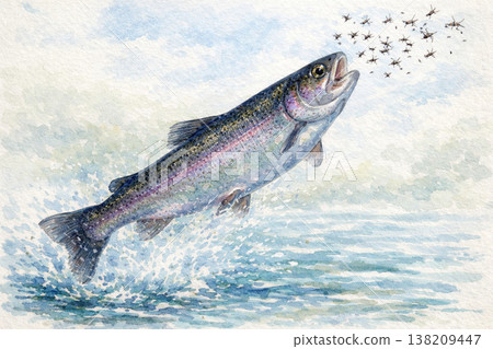 虹鱒魚 138209447