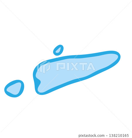 East Timor country silhouette. Vector map silhouette. Blue smooth shape like water drop or splash East Timor country silhouette. Vector map silhouette. Blue smooth shape like water drop or splash 138210165