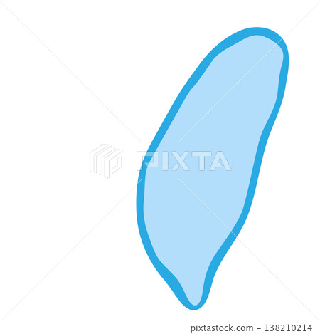 Taiwan country silhouette. Vector map silhouette. Blue smooth shape like water drop or splash Taiwan country silhouette. Vector map silhouette. Blue smooth shape like water drop or splash 138210214