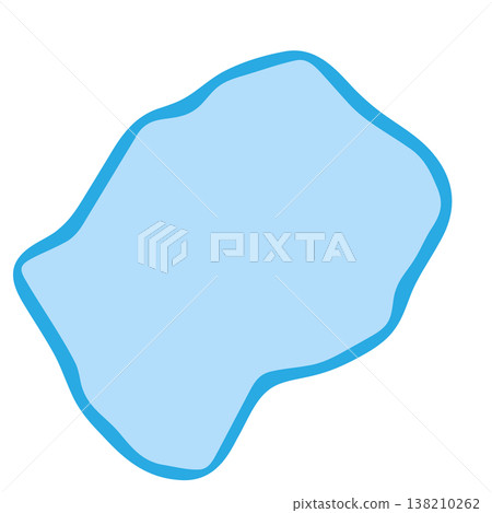 Lesotho country silhouette. Vector map silhouette. Blue smooth shape like water drop or splash Lesotho country silhouette. Vector map silhouette. Blue smooth shape like water drop or splash 138210262