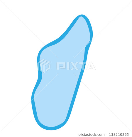 Madagascar country silhouette. Vector map silhouette. Blue smooth shape like water drop or splash Madagascar country silhouette. Vector map silhouette. Blue smooth shape like water drop or splash 138210265