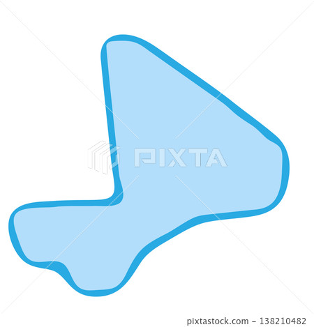 Mali country silhouette. Vector map silhouette. Blue smooth shape like water drop or splash Mali country silhouette. Vector map silhouette. Blue smooth shape like water drop or splash 138210482