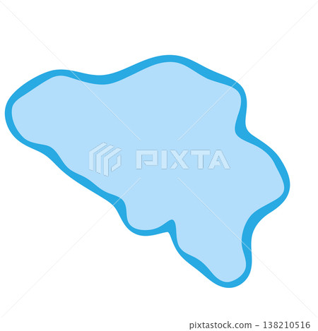Belgium country silhouette. Vector map silhouette. Blue smooth shape like water drop or splash Belgium country silhouette. Vector map silhouette. Blue smooth shape like water drop or splash 138210516