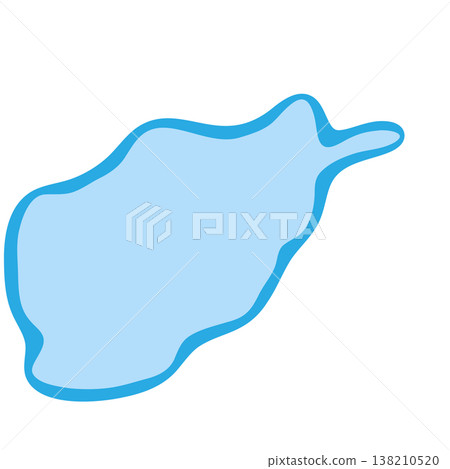 Afghanistan country silhouette. Vector map silhouette. Blue smooth shape like water drop or splash Afghanistan country silhouette. Vector map silhouette. Blue smooth shape like water drop or splash 138210520