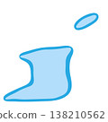 undefinedTrinidad and Tobago country silhouette. Vector map silhouette. Blue smooth shape like water drop or splash 138210562