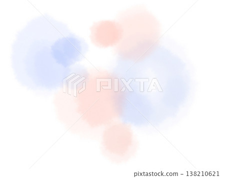 Soft, blended watercolor pastel materials in pink and light purple. 138210621