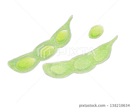 Illustration of edamame Illustration of edamame 138210634