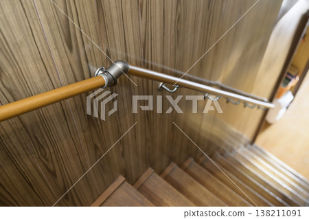 Staircase handrail after installation (before and after images) Staircase handrail after installation (before and after images) 138211091