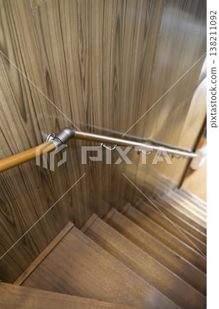 Staircase handrail after installation (before and after images) Staircase handrail after installation (before and after images) 138211092