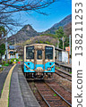 A local train stopped at Kaminada Station. 138211253
