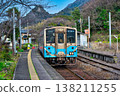 A local train stopped at Kaminada Station. 138211255