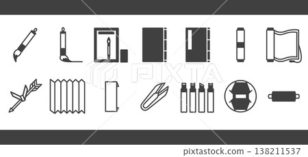 日式象形圖（文具用品） 138211537