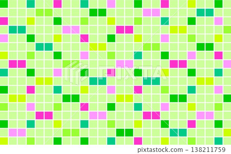 Geometric pattern, square, green, pink Geometric pattern, square, green, pink 138211759