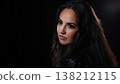 Empowerment and Confidence Portrait Of A Young Woman With Dark Hair Looking Away With Determination 138212115