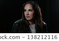Empowerment And Determination Portrait Of A Confident Woman Looking Away With A Leather Jacket 138212116