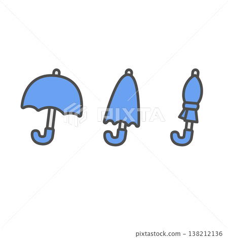 simple umbrella illustration simple umbrella illustration 138212136