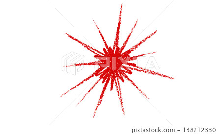 Crayon starburst shape doodle element Crayon starburst shape doodle element 138212330