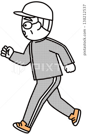 慢跑的老人 慢跑的老人 138212537