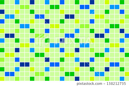 Geometric pattern, square, green, blue Geometric pattern, square, green, blue 138212735