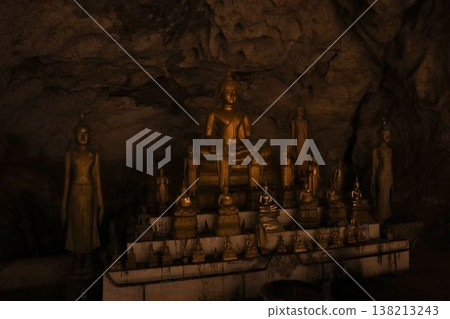 Buddha statue inside the Pak Ou Cave [Luang Prabang, Laos] 138213243