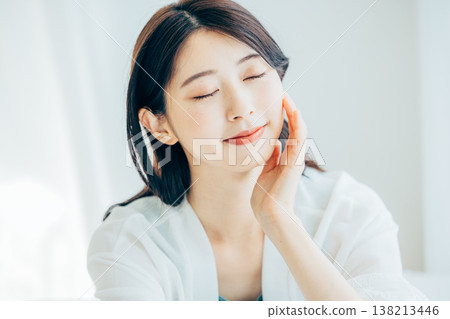 Skincare image of young woman Skincare image of young woman 138213446