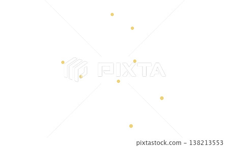 巨爵座的示意圖(金色,只有星星,沒有連接線)。 巨爵座的示意圖(金色,只有星星,沒有連接線)。 138213553