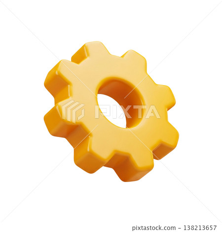 Clean yellow setting control symbol design 138213657