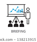 Icon for briefing on a white background. 138213915