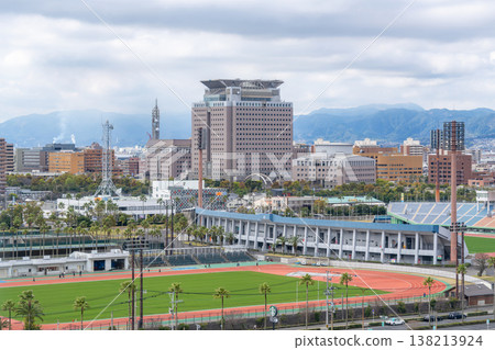 Kagoshima Prefectural Office after the rain 138213924