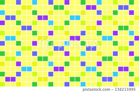 Geometric pattern, square, yellow, green, purple Geometric pattern, square, yellow, green, purple 138213995