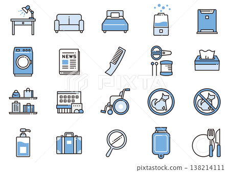 Hotel Amenities Icons (15 icons) Hotel Amenities Icons (15 icons) 138214111