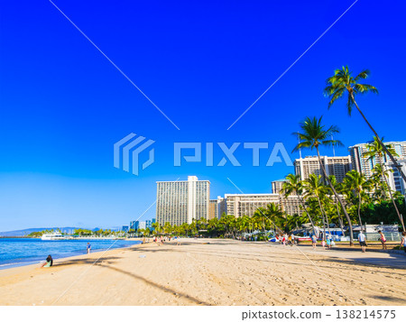 夏威夷威基基海灘 138214575
