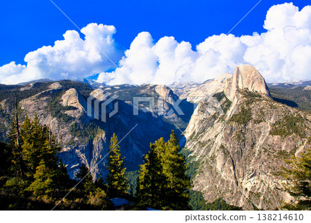 Spectacular view of Half Dome from Glacier Point Spectacular view of Half Dome from Glacier Point 138214610