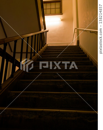 Staircase inside an old building 138214857
