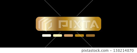 Gold and metallic gradients. Elegant designs with Foil textures and rich Palette. Vector illustration 138214870