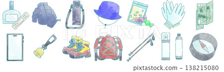A safe hiking set with loose wires. 138215080