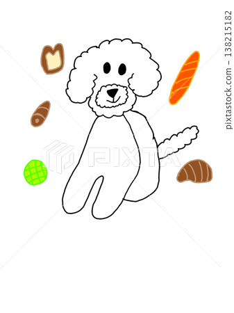 一隻愛吃麵包的狗 一隻愛吃麵包的狗 138215182