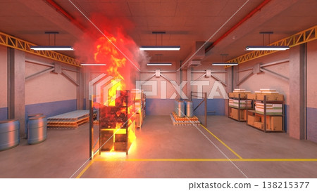 warehouse fire 138215377