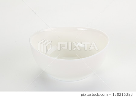 White ceramic empty bowl dishware White ceramic empty bowl dishware 138215383