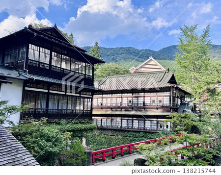 Beautiful scenery from the main building of Sekizenkan in Shima Onsen Beautiful scenery from the main building of Sekizenkan in Shima Onsen 138215744