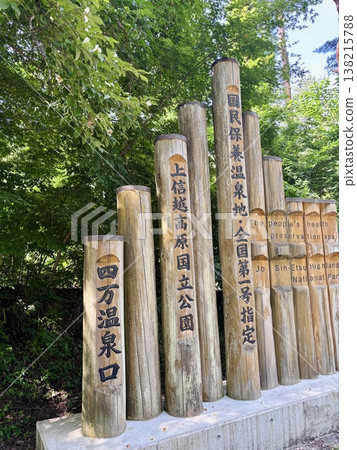 Shima Onsen during the season of fresh greenery 138215788