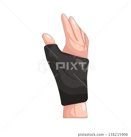 Illustration of Wrist brace Illustration of Wrist brace 138215906