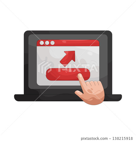 Illustration of Web click Illustration of Web click 138215918
