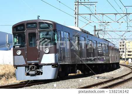 Seibu Railway's new 2000 series train heading to Haijima (Seibu Railway 110th Anniversary Commemorative Train) 138216142