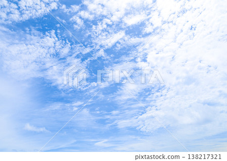 Blue sky with thin clouds Blue sky with thin clouds 138217321